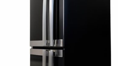 Black Side By Side Refrigerator