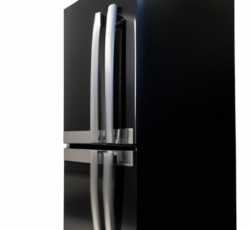 Black Side By Side Refrigerator